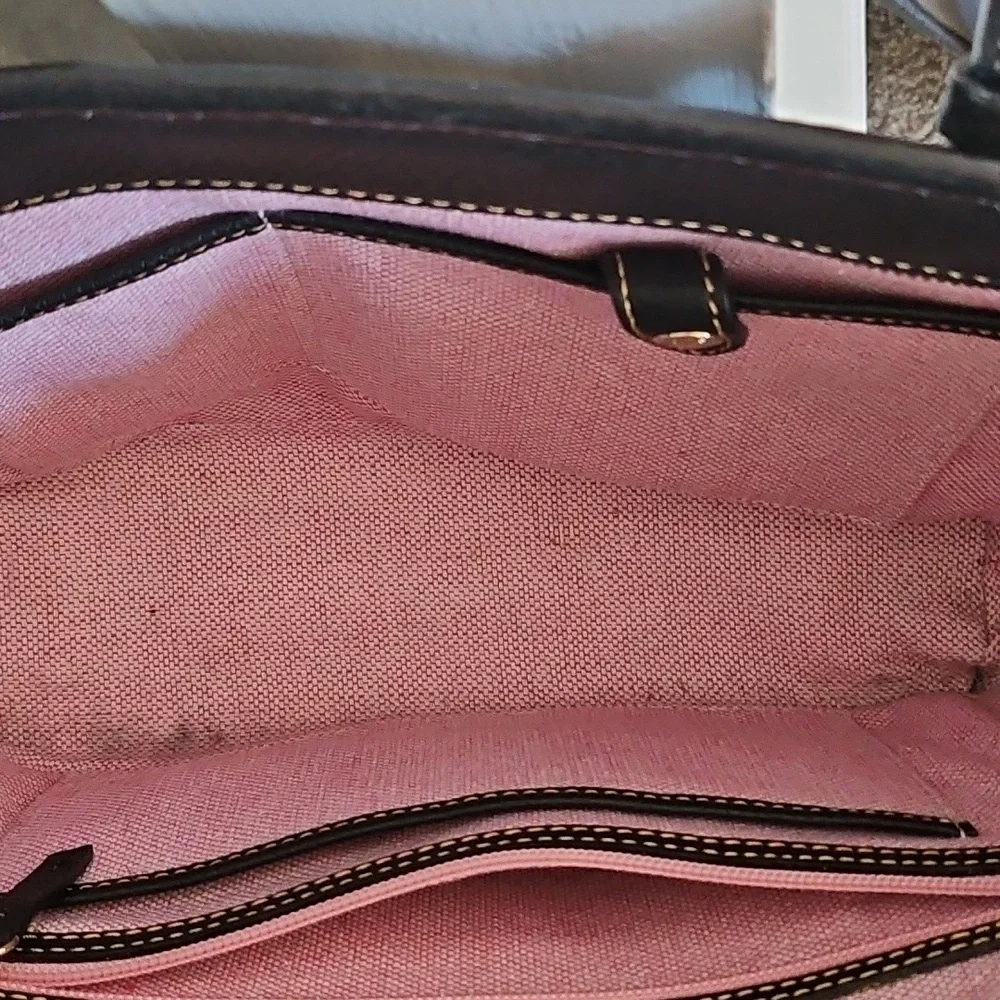 Dooney & Bourke Black Leather Tote - Picture 11 of 14